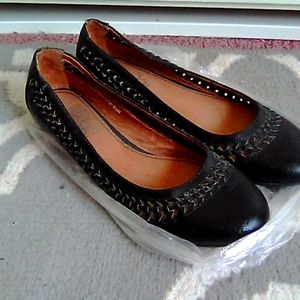 Life Stride Woven Leather Flats